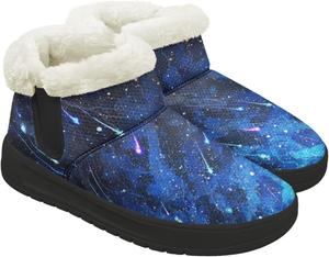 Зимние ботинки для женщин, снегоступы с меховой подкладкой, теплые женские походные и прогулочные туфли, противоскользящие легкие ботинки до щиколотки Chririnla, Shooting Star