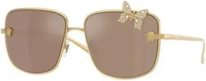Солнцезащитные очки Gold Azure Flash Silver от Versace, K0030w - Gold - Clear Mirror Real Rose Gold
