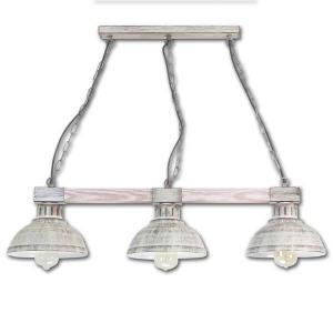 Подвесной светильник Licht-Erlebnisse HAKON, 21x68x72x21 см цвет shabby weiß/holz
