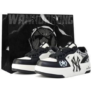 MLB Кроссовки для скейтбординга Chunky Liner с нескользящей подошвой, унисекс, черно-белые