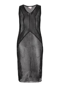 Вязаное платье IZIA Fashion Look, черный
