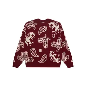 Свитер унисекс с круглым вырезом, средней жесткости Undefeated, красный