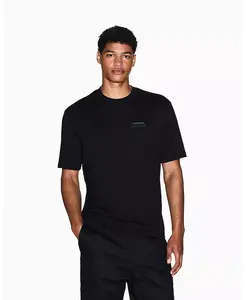 Мужская футболка с принтом спереди и сзади A|X Armani Exchange, черный