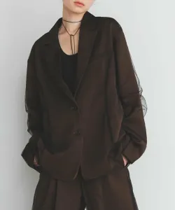 Жакет из атласного тюля Kbf, цвет Brown