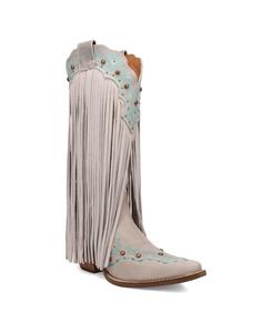 Женские замшевые сапоги Tequila Sunrise Dingo, Off white