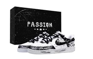 Nike Кроссовки Court Vision 1 Xingji Graffiti Box с низким верхом, устойчивые к истиранию, для скейтбординга, унисекс, черно-белые