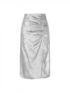 Faina Женская юбка серебристого цвета