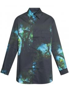 Рубашка из эластичного хлопка Y-3, серый