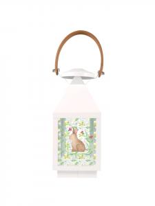 Фонарь, кролик, сидящий без слов на знамени Mr. & Mrs. Panda, Transparent