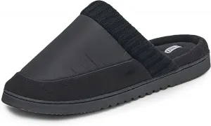 Мужские домашние тапочки BORN из многофункционального материала с защищенной поверхностью, с внутренней подкладкой из флиса, подарок для него, черный