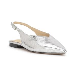 Балетки Jessica Simpson Mezzah Flat, серебристый металлик