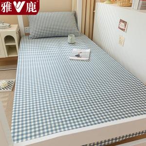 Yalu Простыня на резинке 180х200 см, 100% хлопок, цвет Lan Xiaoge