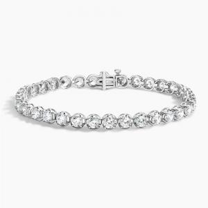 6,5-Дюймовый теннисный браслет с сертифицированным лабораторным бриллиантом (5 карат) Brilliant Earth