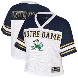 Женская белая футболка Notre Dame Fighting Irish Treasure Colosseum