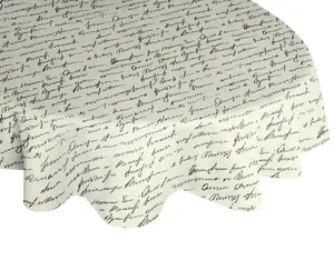 Скатерть Adam "Scribble", изготовленная из экологически чистого хлопка, производство Германия 120х120 см, черный