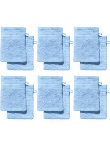 Redbest  Махровые рукавицы для мытья посуды, набор из 12 штук, цвет «Чикаго», светло-голубой