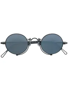 Солнцезащитные очки в круглой оправе Matsuda, черный