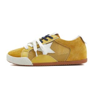 AQUASCUTUM Женские низкие кеды желтые, цвет Yellow