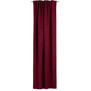 Занавес Gigolo - занавес с петлями и многофункциональной лентой Многофункциональная лента 1 шт. Размеры (ВxШ): 245x140, затемняющий занавес Gözze, бордовый