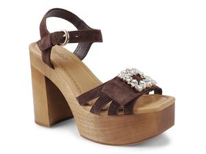 Сандалии Candie's McKenley Platform Sandal, Brown Suede