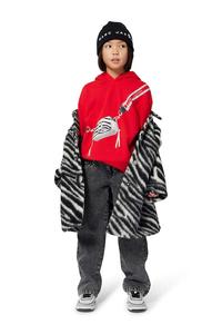 Детская хлопковая толстовка Marc Jacobs, красный