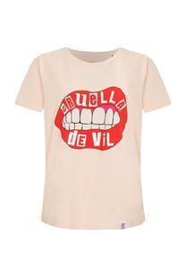 Футболка Cruella Devil Lips в классическом дизайне Re:Covered, розовый