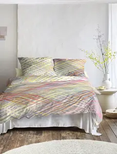 Комплект постельного белья Mako-Satin Wave 8593 Цвет мульти Размер 155x200+80x80 Irisette