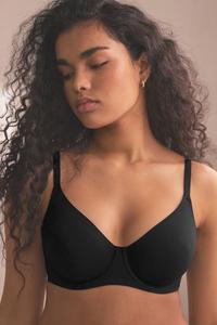 Гладкий бюстгальтер без подкладок с полными чашками Next, черный
