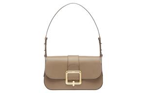 Кожаная сумка через плечо, женская маленькая сумка через плечо светло-умбра BALLY