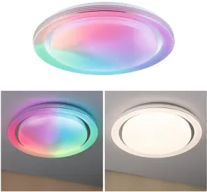 Светильник потолочный Paulmann Rainbow, chromfarben / weiß