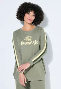 Удобная толстовка с надписью namastemotiv Angel Of Style, Reed Green