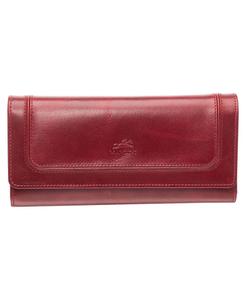 Кошелек South Beach с защитой RFID и тройным складыванием Mancini, красный