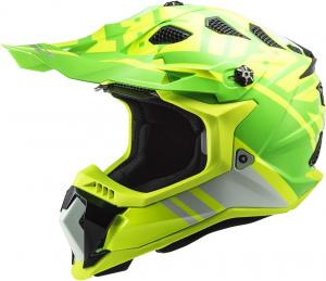Внедорожный шлем LS2 Off-road Subverter Evo, Gammax Gloss Hi-Vis Yellow Green