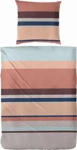 Постельное белье Primera премиум фланель 155x220 полоски терра серебро 174136-73 PRIMERA