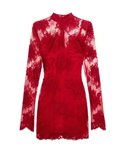 Кружевное платье-футляр Aniye By, красный