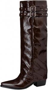 Женские сапоги LYYSKY с двойным использованием, красивые, сексуальные, с заостренным носком, длинные или короткие. Пожалуйста, смотрите таблицу размеров и описание товара. Размеры US2-US15/EU32-EU48, Brown