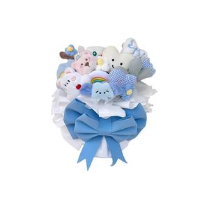 Балетный стиль большая бабочка ручной букет куклы плюшевая кукла 28см высота Tak Bebe, синий