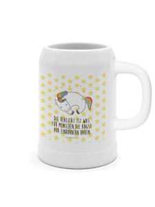 Пивная кружка Ночь единорога с надписью белым цветом Mr. & Mrs. Panda