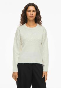 Джемпер VILA VISIQUIN O NECK, White Alyssum/White