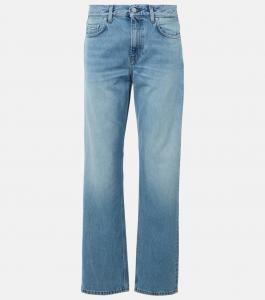Выцветшие заниженные прямые джинсы Toteme, True Vintage