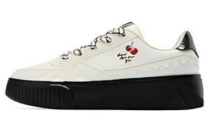 Кроссовки для скейтбординга женские, низкие, белые/черные Qiaodan