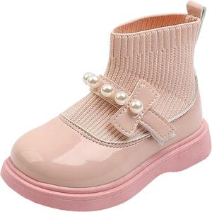 Ковбойские сапоги Западные сапоги с широким низким каблуком Праздничные ботильоны Зимняя обувь для улицы с молнией JEUROT, Pink