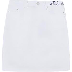 KARL LAGERFELD / Karl Lagerfeld Jeans Юбка-мини джинсовая Karl Lagerfeld женская white