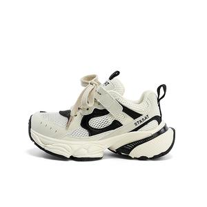 Детские повседневные нескользящие дышащие износостойкие амортизирующие кроссовки Kids' ST&SAT, белый/черный