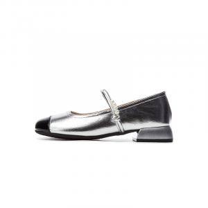Туфли Мэри Джейн для женщин DAPHNE, серебристо-черный