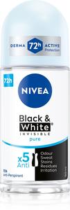Невидимый черно-белый шариковый антиперспирант Nivea, 48h 50 мл