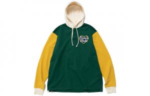 Hooded Rugby Shirt HUMAN MADE, зеленый