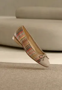 Балетные туфли Gabor, Brown/Multi-Coloured/Rabbit