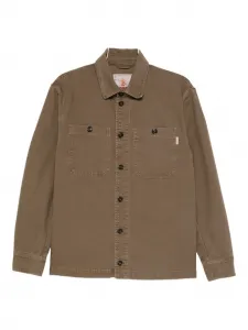 Хлопковая рубашка-куртка Baracuta, коричневый
