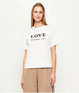 Футболка WKDAGILE straight fit Weekend Maxmara, белый